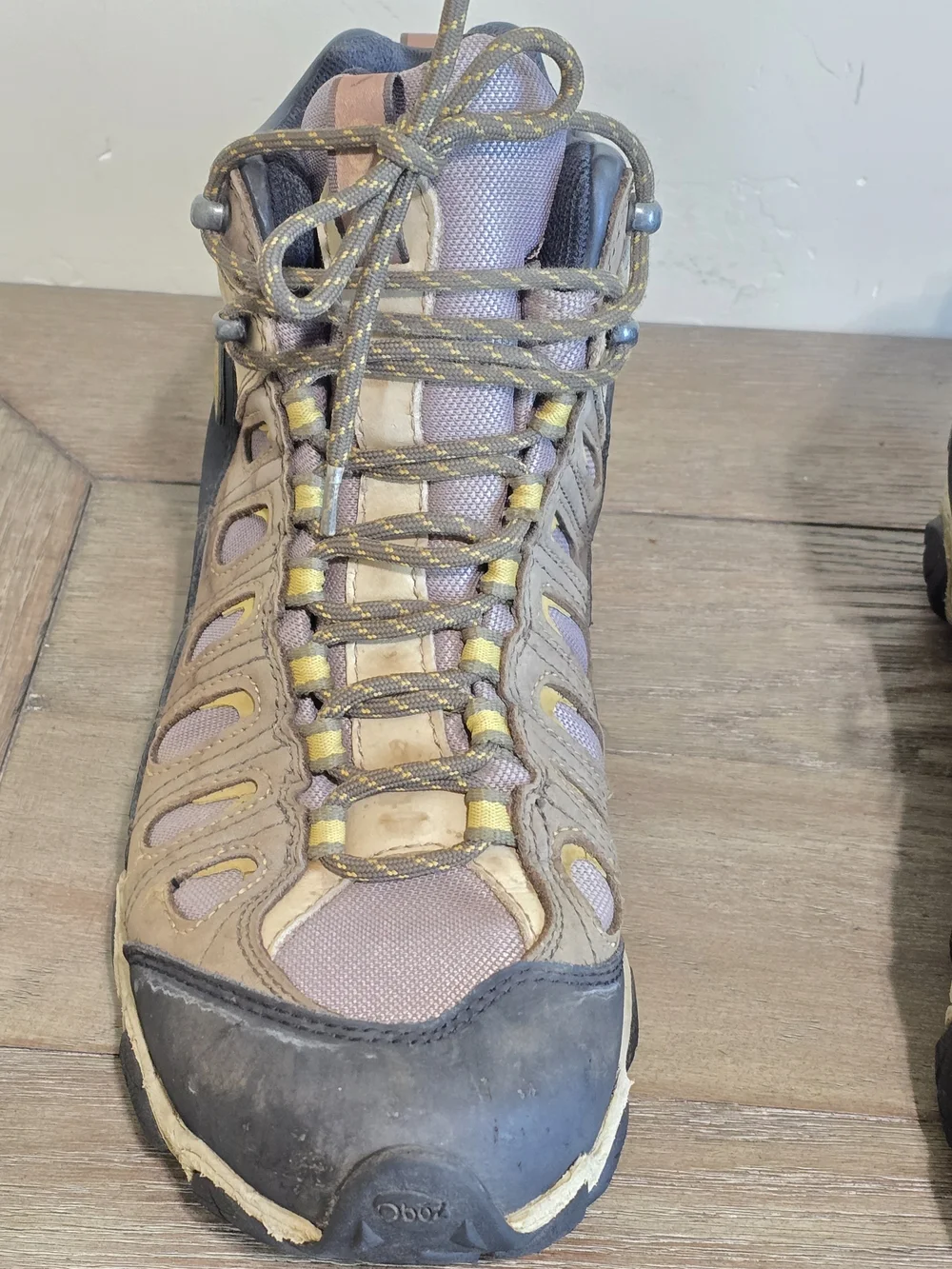 Oboz Sawtooth II Mid B-DRY Waterproof Hiking Boots Tan Leather Men's 9 Outdoor